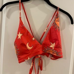 Red-orange celestial bikini